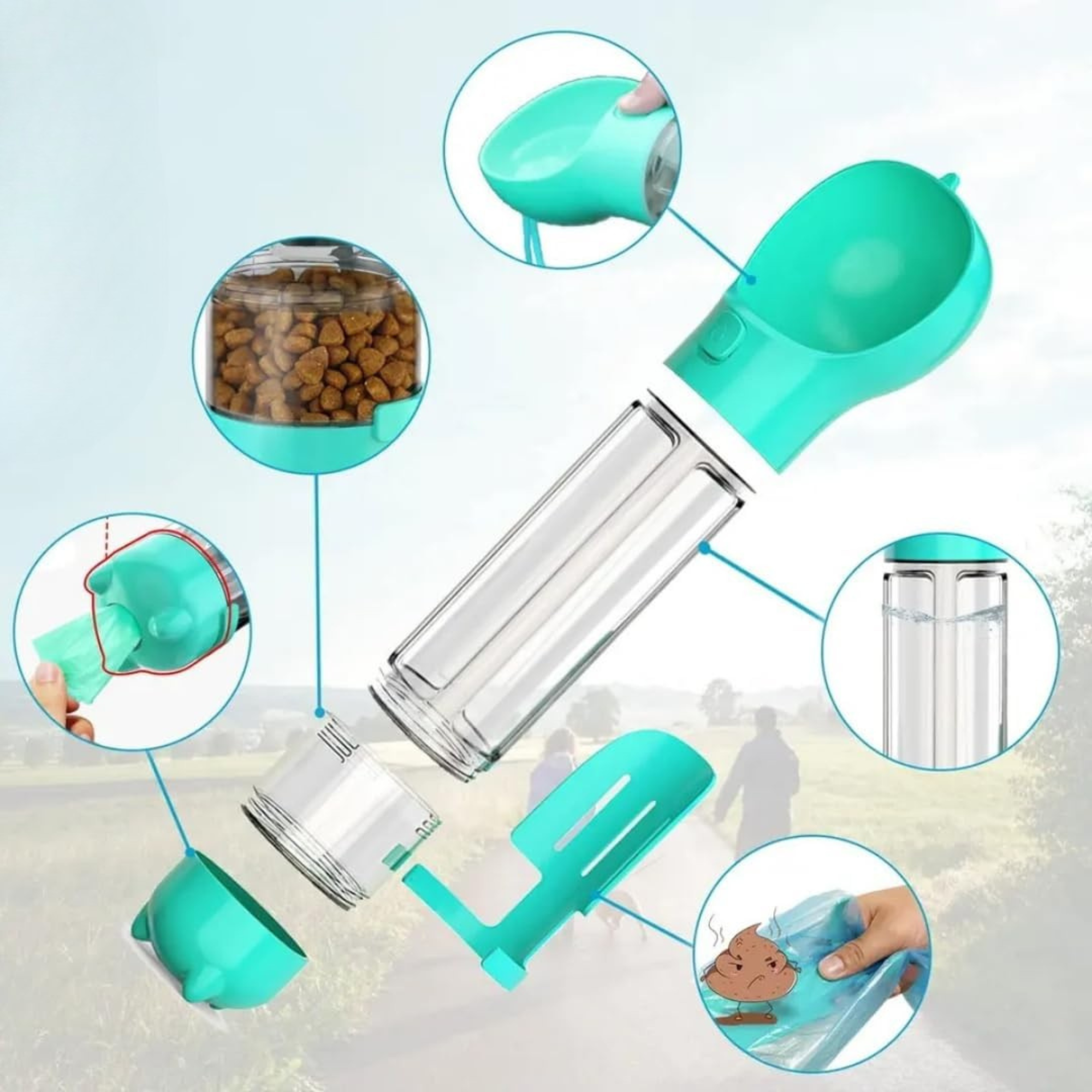 GenioCasa Multipurpose Bottle for Dogs 500ML